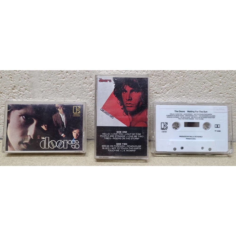 THE DOORS Lot of 3 - Best of The Doors etc. Vintage Cassette Tapes Jim Morrison